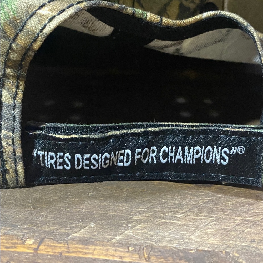 Realtree Xtra Hoosier Racing Tire Camouflage Hat with Black & Purple Details NWT - Picture 5 of 12